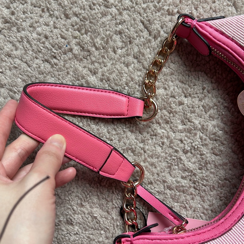 NWT Juicy Couture Berry Sweet Hobo Bag Pink OS Y2K Barbiecore Retro Tropical - Picture 12 of 15